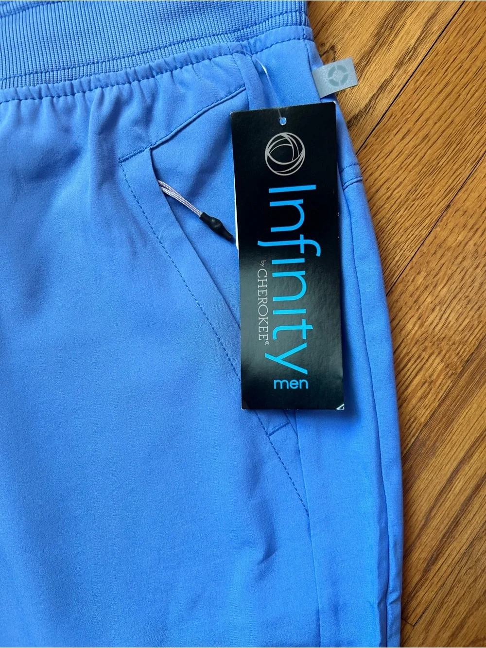 Cherokee Light Blue Men’s Jogger Scrub Pants xl short